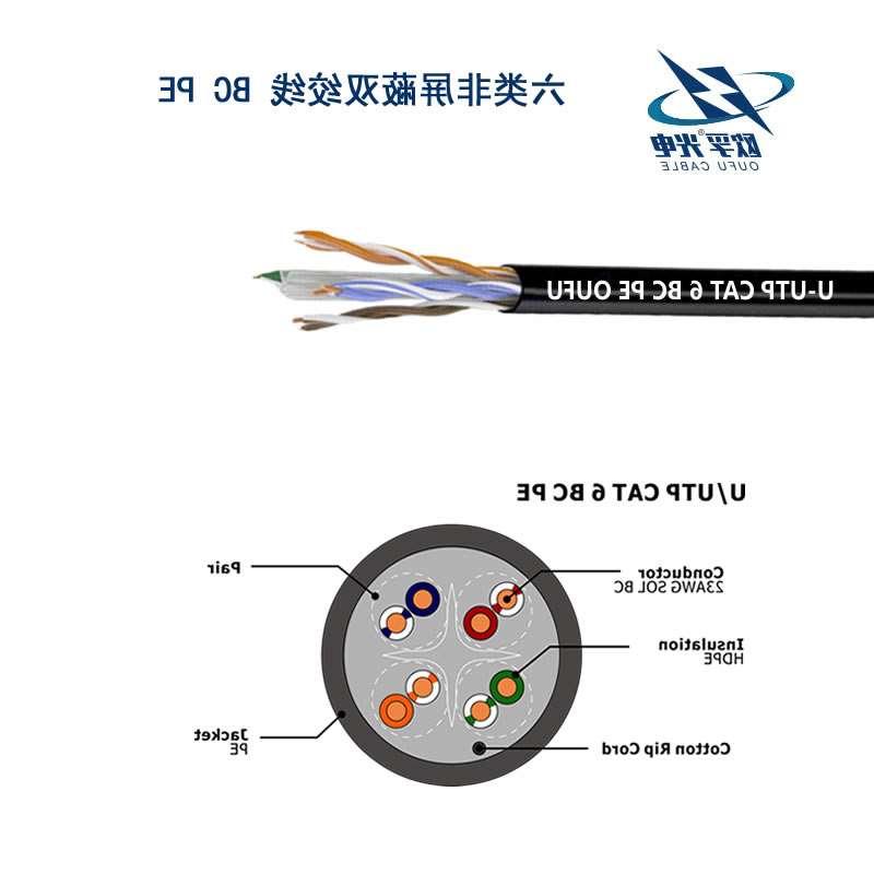 台湾U/UTP6类4对非屏蔽室外电缆(23AWG)