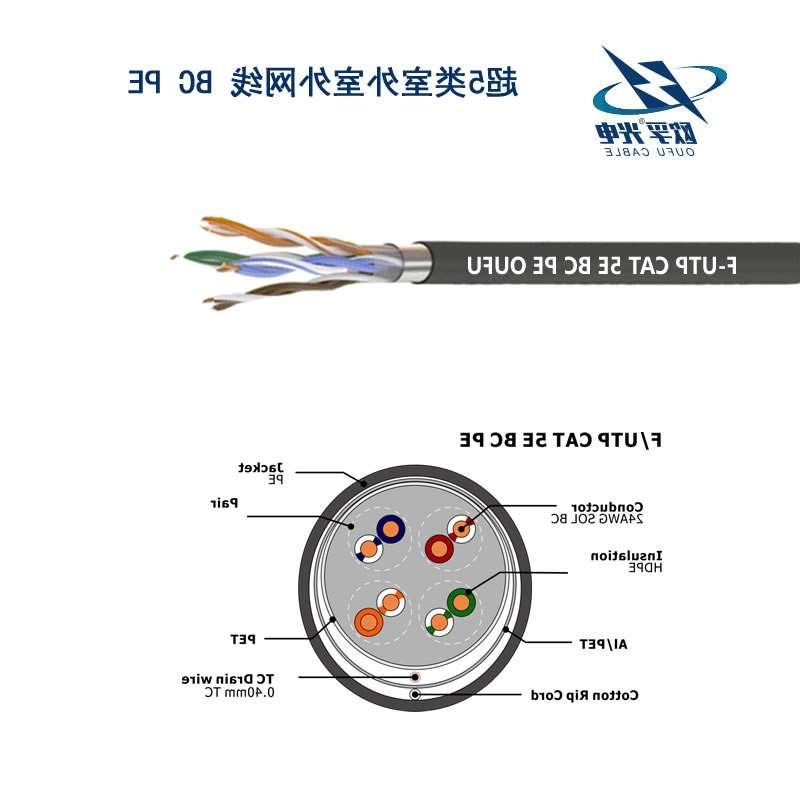 台湾F/UTP超五类4对屏蔽室外电缆(24AWG)