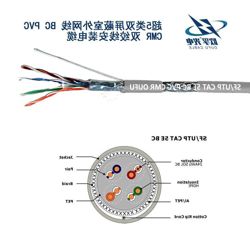 黄南藏族自治州SF/UTP超五类4对双屏蔽电缆(24AWG)